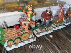 Disney Tigger Winnie l'ourson et ses amis ensemble de train de Noël Danbury Mint