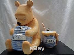 Disney Treasure Craft Winnie L'ourson Cookie Pot Et Honey Pot So Mignon