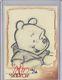Disney Trésors Winnie L'ourson Sketch Card Extrêmement Rare Numéroté 12/12