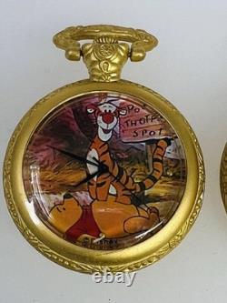 Disney WINNIE L’OURSON Édition Limitée Coffrets de montres de poche de collection, lot de 3, état neuf