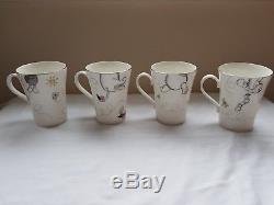 Disney / Whittard De Chelsea Winnie L'ourson Théière Et 4 Tasses Nouveau