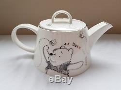 Disney / Whittard De Chelsea Winnie L'ourson Théière Et 4 Tasses Nouveau