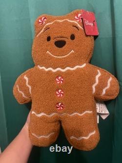 Disney Winnie L'Ourson Coussin de Noël en Pain d'Épices de Aldi RARE