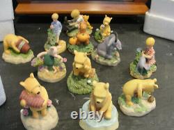 Disney Winnie L'étagère De Pot De Miel Pooh Et 17 Figurines