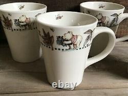 Disney Winnie L'ourson Feuilles Et Des Plats Rim Set Animaux De 13