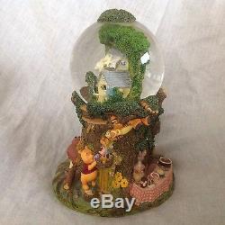 Disney Winnie L'ourson House D'arbre Musical Globe De Neige -mib