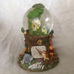 Disney Winnie L'ourson House D'arbre Musical Globe De Neige -mib