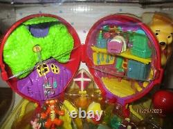 Disney Winnie L’ourson Miniatures Magiques Ballon Rouge Playset Vintage Bnib Nrfb