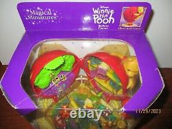 Disney Winnie L’ourson Miniatures Magiques Ballon Rouge Playset Vintage Bnib Nrfb