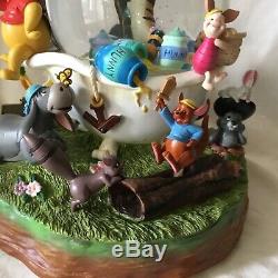 Disney Winnie L'ourson Pirates Musicale Mouvement Souffleur Figurines Snowglobe-mib