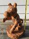 Disney Winnie Le Pooh 75ème Anniversaire Big Fig Statue Faux Wood Nouveau