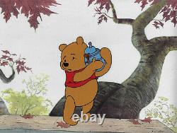 Disney Winnie Le Pooh Avec Honey Pot Production Original Cel