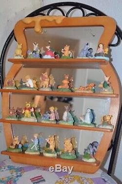 Disney Winnie Lenox La Collection Pooh Thimble Set Avec Honey Pot Miroir Étagère