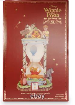 Disney Winnie The Pooh And The Honey Tree 55th Hourglass Snow Globe Limited Nouveau
