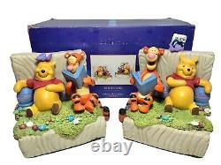 Disney Winnie The Pooh Collection 100 Acre Meadow Sculpted Resin Bookends W Box