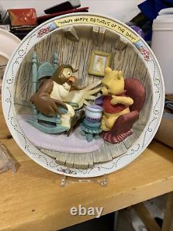 Disney Winnie The Pooh & Friends 3d Collectionneurs Plaques Lot De 8 Vintage 1995 Monnaie