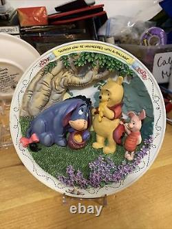 Disney Winnie The Pooh & Friends 3d Collectionneurs Plaques Lot De 8 Vintage 1995 Monnaie