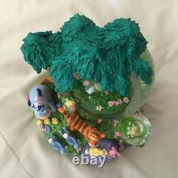 Disney Winnie The Pooh Springtime Bunnies Musical Motion Figurine Duo Snowglobes