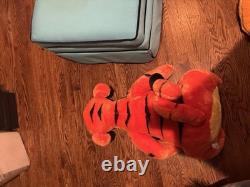 Disney Winnie l'Ourson, Bourriquet et Tigrou Lot de Peluches Jumbo en Très Bon État Rare Années 90