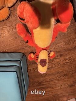 Disney Winnie l'Ourson, Bourriquet et Tigrou Lot de Peluches Jumbo en Très Bon État Rare Années 90