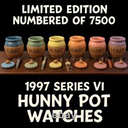 Disney Winnie l'Ourson Club de Collectionneurs Série VI Montres Fossiles et Pots de Miel Set