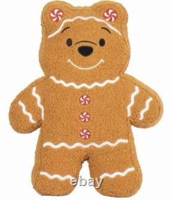 Disney Winnie l'Ourson Noël Pain d'épices Coussin en peluche Sherpa 2025 Disney Winnie l'Ourson Noël Pain d'épices Coussin en peluche Sherpa 2025