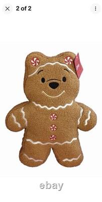 Disney Winnie l'Ourson Noël Pain d'épices Coussin en peluche Sherpa 2025