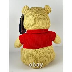 Disney Winnie l'Ourson Peluche Tricotée Édition Limitée 7500 Ours Collectionnable NWT
