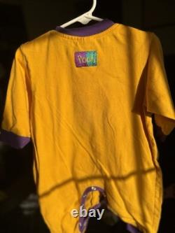Disney Winnie l’Ourson Pooh Amis graphique brodé jaune violet 18 mois