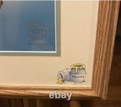 Disney Winnie l’Ourson Sericel encadré édition limitée numérotée avec certificat d’authenticité 1997