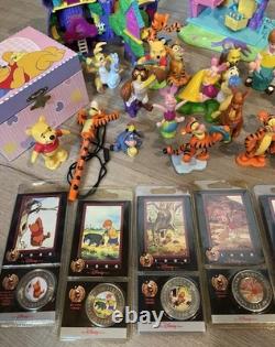 Disney Winnie l'Ourson Vintage Lot (figurines, costume, boîte à bijoux et pièces scellées)