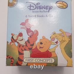 Disney Winnie l'ourson Les sentiments de Porcinet Premiers concepts 6 livres cartonnés et CD