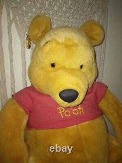 Disney Winnie l'ourson Vintage GRAND JUMBO 36 pouces en peluche Ours