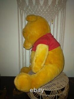 Disney Winnie l'ourson Vintage GRAND JUMBO 36 pouces en peluche Ours