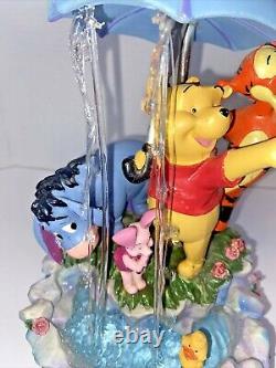 Disney's Collectionnable Winnie The Pooh And Friends Fontaine D'eau De Pluie Musicale