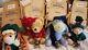 Ensemble Rare Boyd's Bears Winnie L'ourson, Tigrou, Porcinet Et Bourriquet, Peluche (nwt)