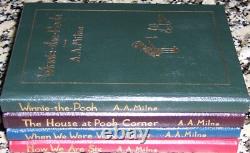 Easton Press Winnie l'Ourson A A Milne 4 vol. Le coin de Pooh Nous sommes six Très jeunes