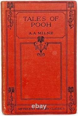 Édition 1932 de WINNIE L'OURSON Rare 2ème ÉDITION Maison au Coin A A MILNE CONTES