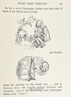 Édition 1932 de WINNIE L'OURSON Rare 2ème ÉDITION Maison au Coin A A MILNE CONTES