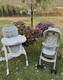 Ensemble Assorti Rare Y2k Vtg Graco Winnie L&rsquo;ourson &agrave; Carreaux Pour Poussette + Chaise Haute