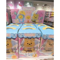 Ensemble complet de 9 boîtes surprises en peluche Winnie l’Ourson Naughty Party de MINISO, kit artistique blind box