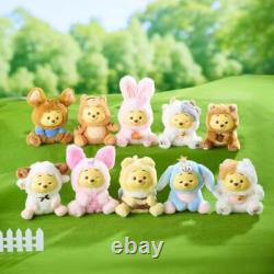 Ensemble complet de 9 boîtes surprises en peluche Winnie l’Ourson Naughty Party de MINISO, kit artistique blind box
