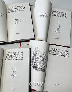 Ensemble complet de fac-similés de première édition de Winnie l'ourson avec jaquettes de A. A. Milne