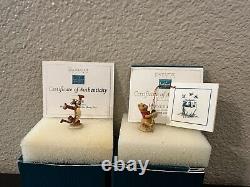 Ensemble de 2 miniatures Walt Disney Enchanted Places de Winnie l'Ourson et Tigrou