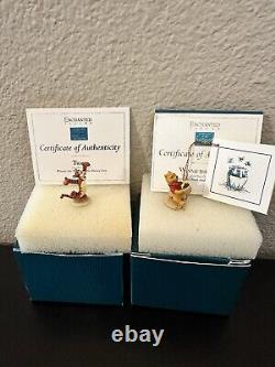 Ensemble de 2 miniatures Walt Disney Enchanted Places de Winnie l'Ourson et Tigrou