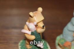 Ensemble de 22 figurines Winnie l'Ourson de Disney LENOX et étagère pour pot de miel #S29