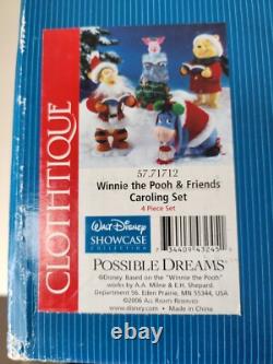 Ensemble de 4 Clothtique Disney Showcase Winnie l'Ourson et ses Amis avec boîte