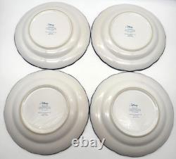 Ensemble de 4 assiettes creuses en grès bleu à motif toile Winnie l’ourson Disney vintage pour salade