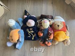 Ensemble de 4 personnages de fête d'Halloween Vintage Boyd Bear Pooh et amis