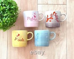 Ensemble de 4 tasses Winnie l'Ourson 9x9x12cm/3.54x3.54x4.72 350ml/11.89oz LE CREUSET